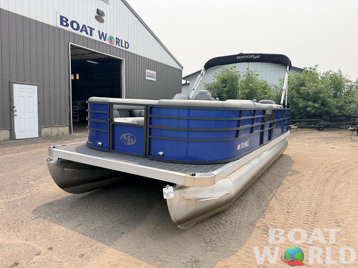 Used 2021 Montego Bay 8522 Fish & Cruise Deluxe Pontoon & 90HP Honda 4Stroke -$29,995