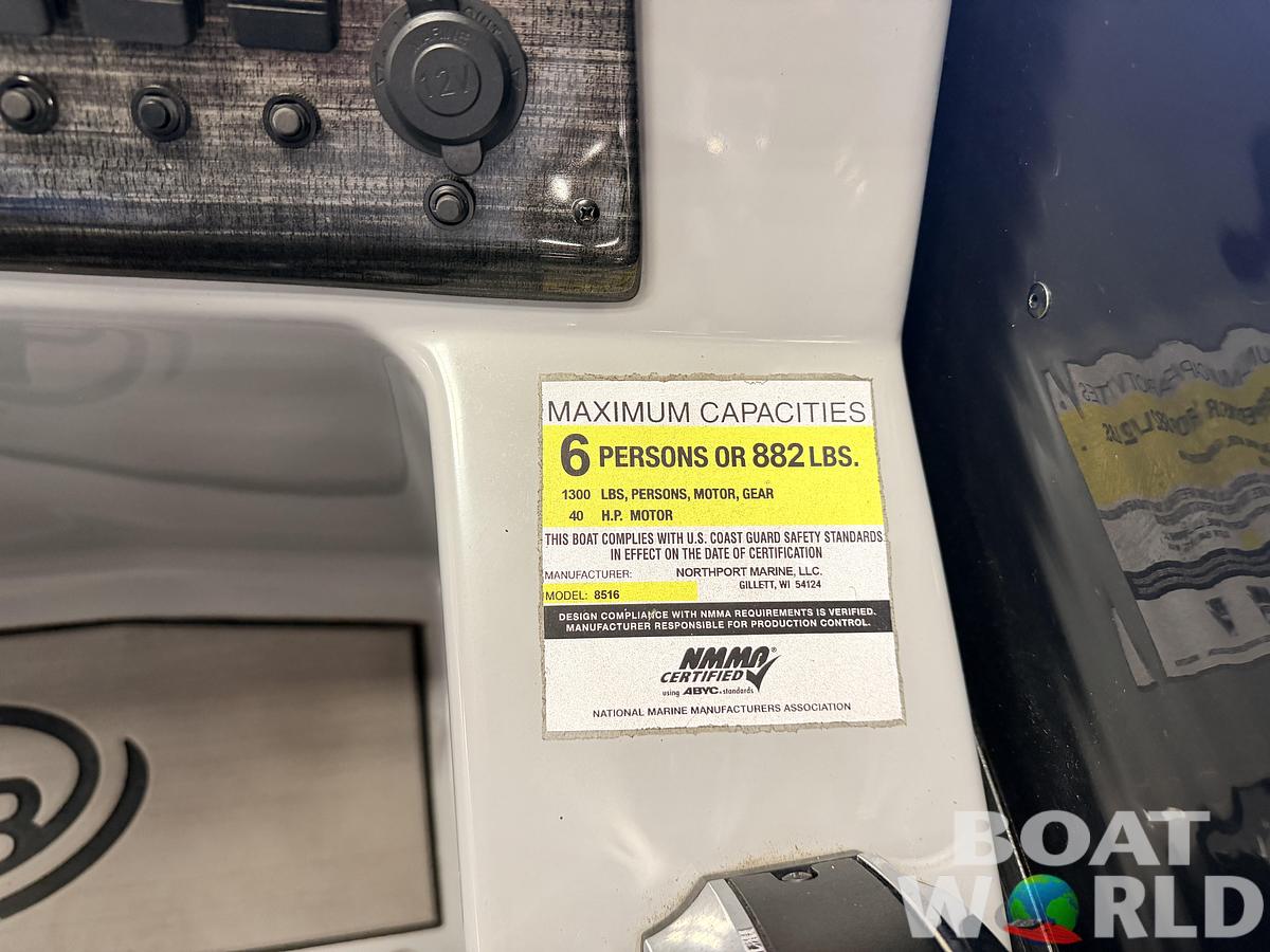 Used 2022 Montego Bay  8616 Quad Fish & 40HP Mercury 4Stroke -$24,995