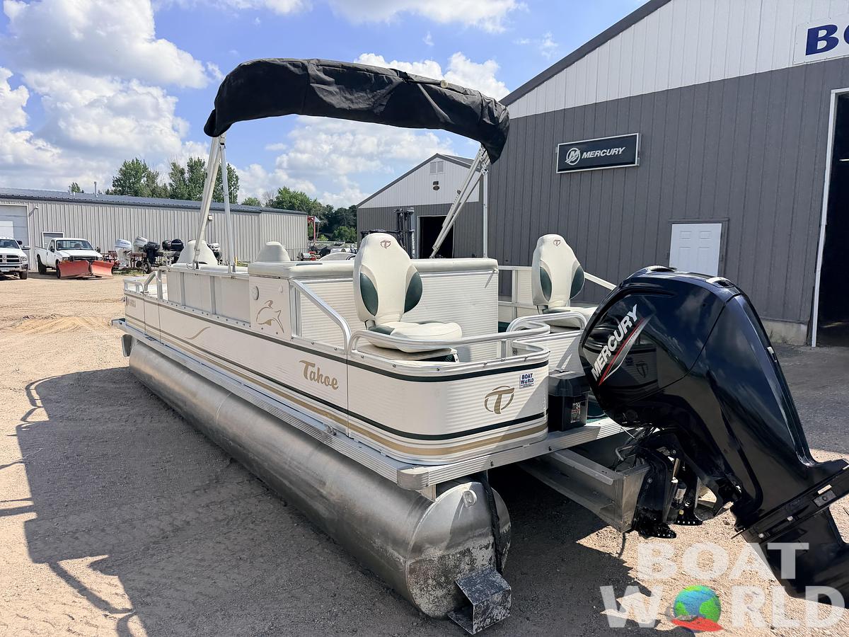 Used 2008 Tahoe Pontoons 22 Fish 'N Fun & (2021) 90HP Mercury 4Stroke EFI -$17,995