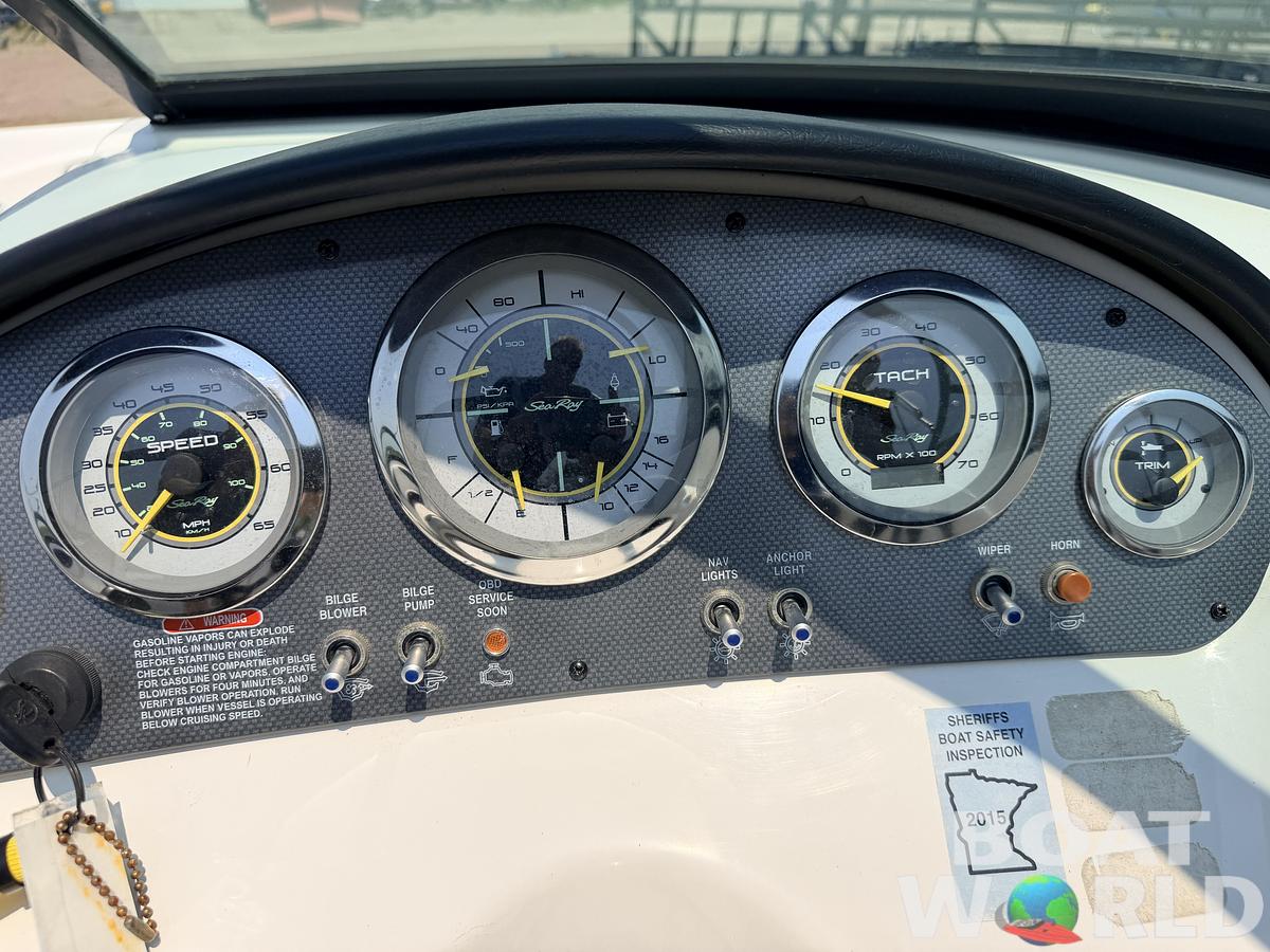 Used 2012 Sea Ray 205 Sport & 220HP 4.3L Mercruiser MPI with Tandem Axle Trailer -$15,995