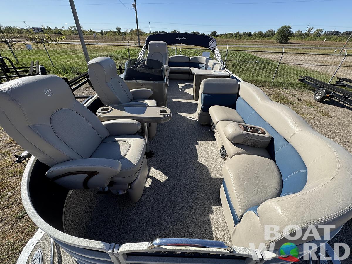 Used 2013 Premier 250 Intrigue Pontoon with 140HP Suzuki Fourstroke EFI