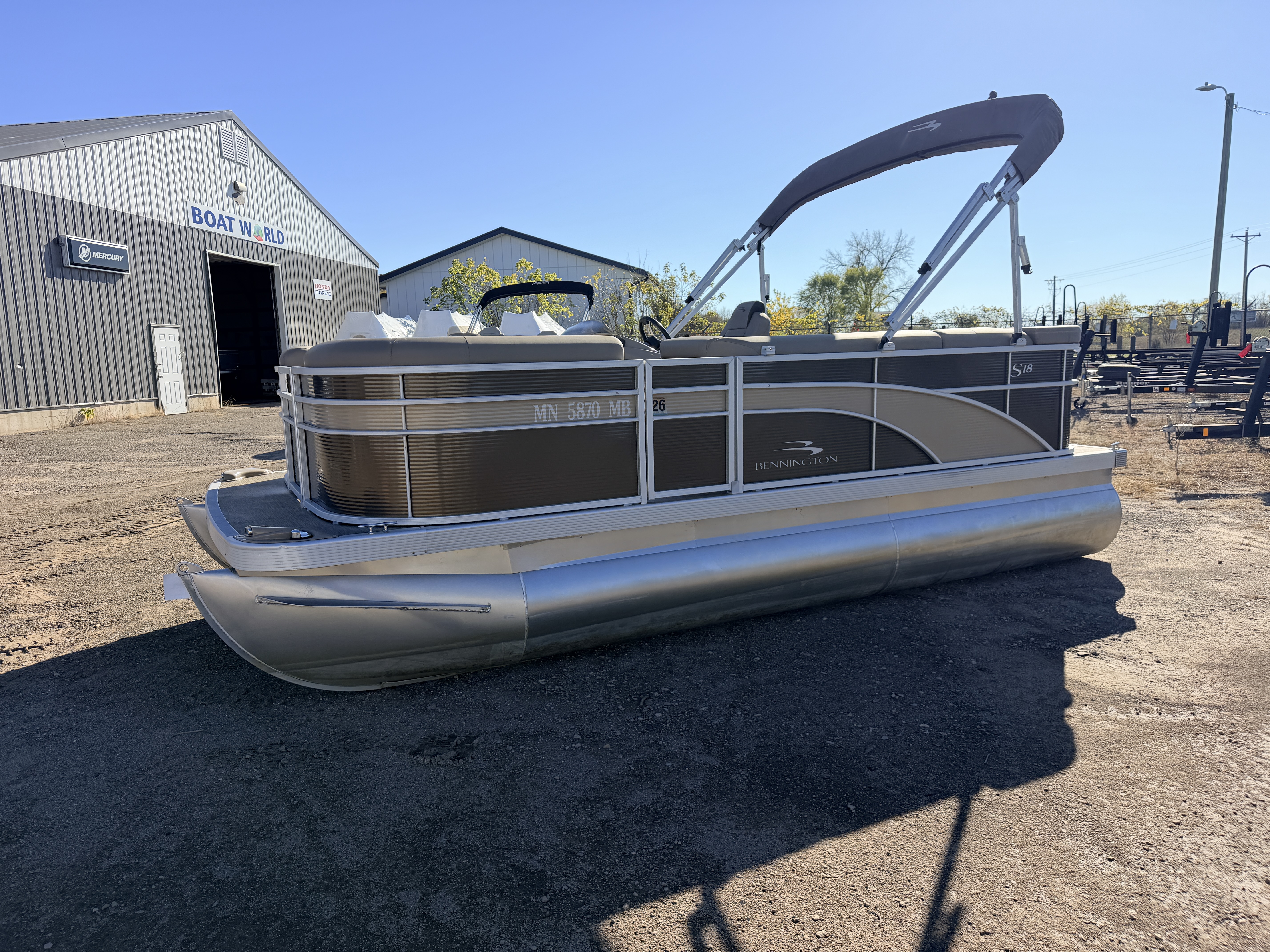 Used 2021 Bennington 188 SL & 50HP Yamaha 4Stroke -$24,995