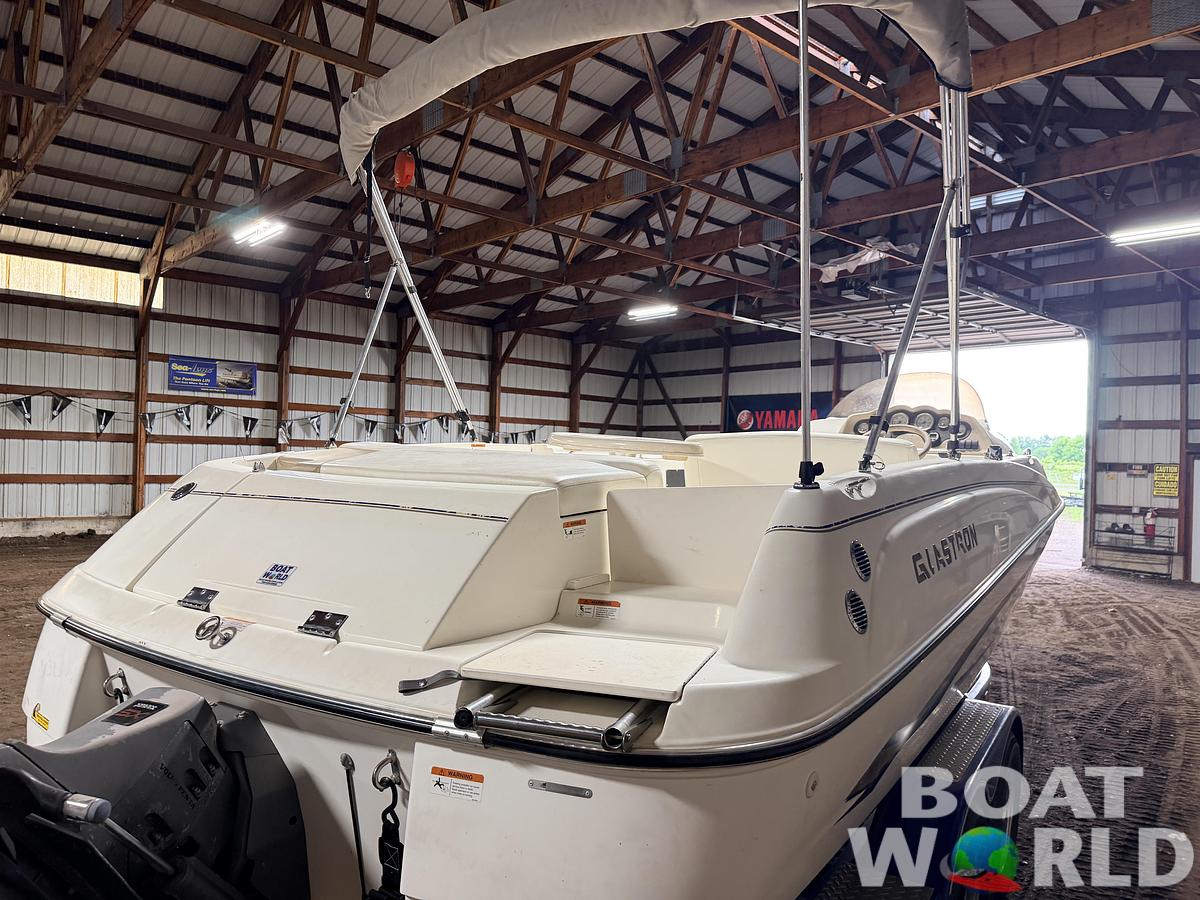 Used 2003 Glastron DX215 Deck Boat & 220HP 5.0L Volvo/Penta with Tandem Axle Trailer -$9,995