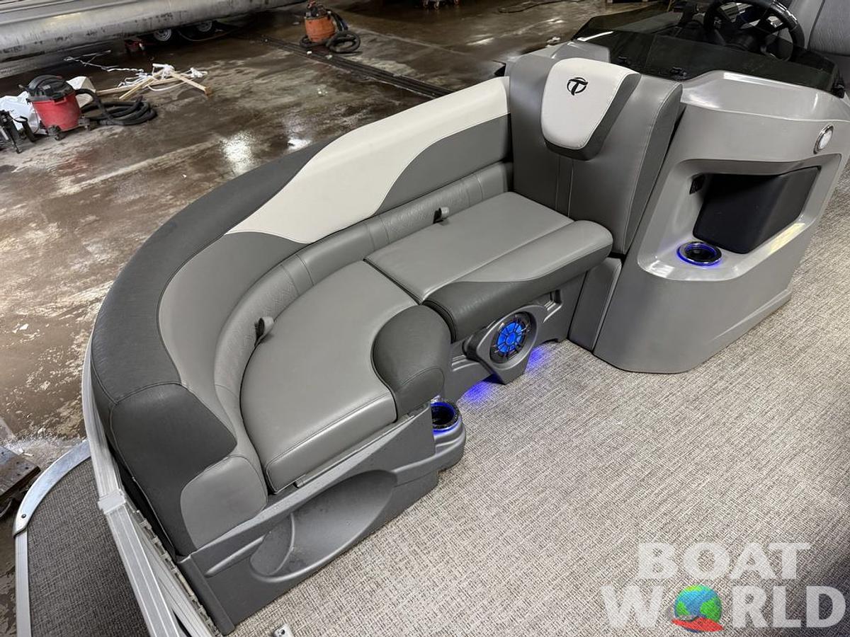 Used 2022 Tahoe Pontoons LTZ 2385 Quad Lounge Tritoon Pontoon & Honda 4-Stroke EFI