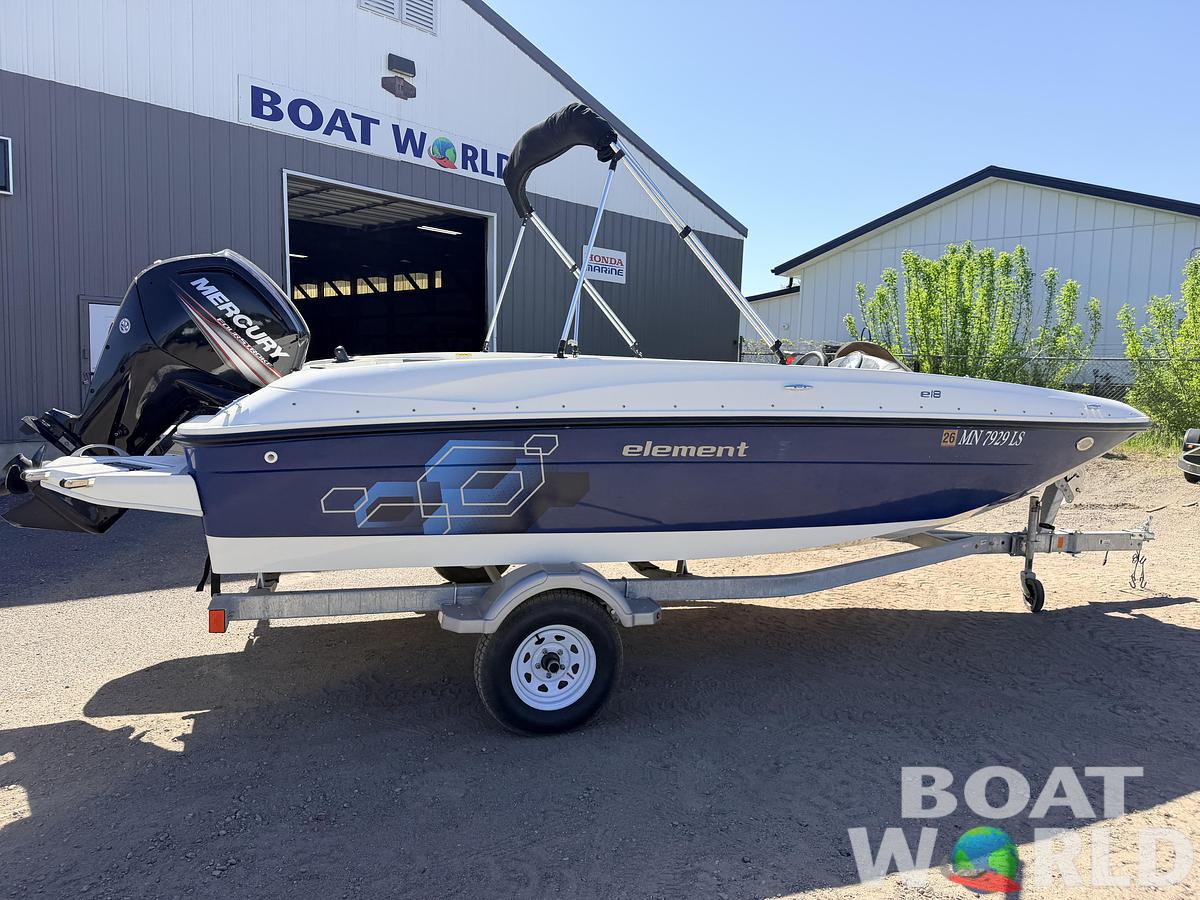 Used 2018 Bayliner Element E18 & 90HP Mercury 4Stroke