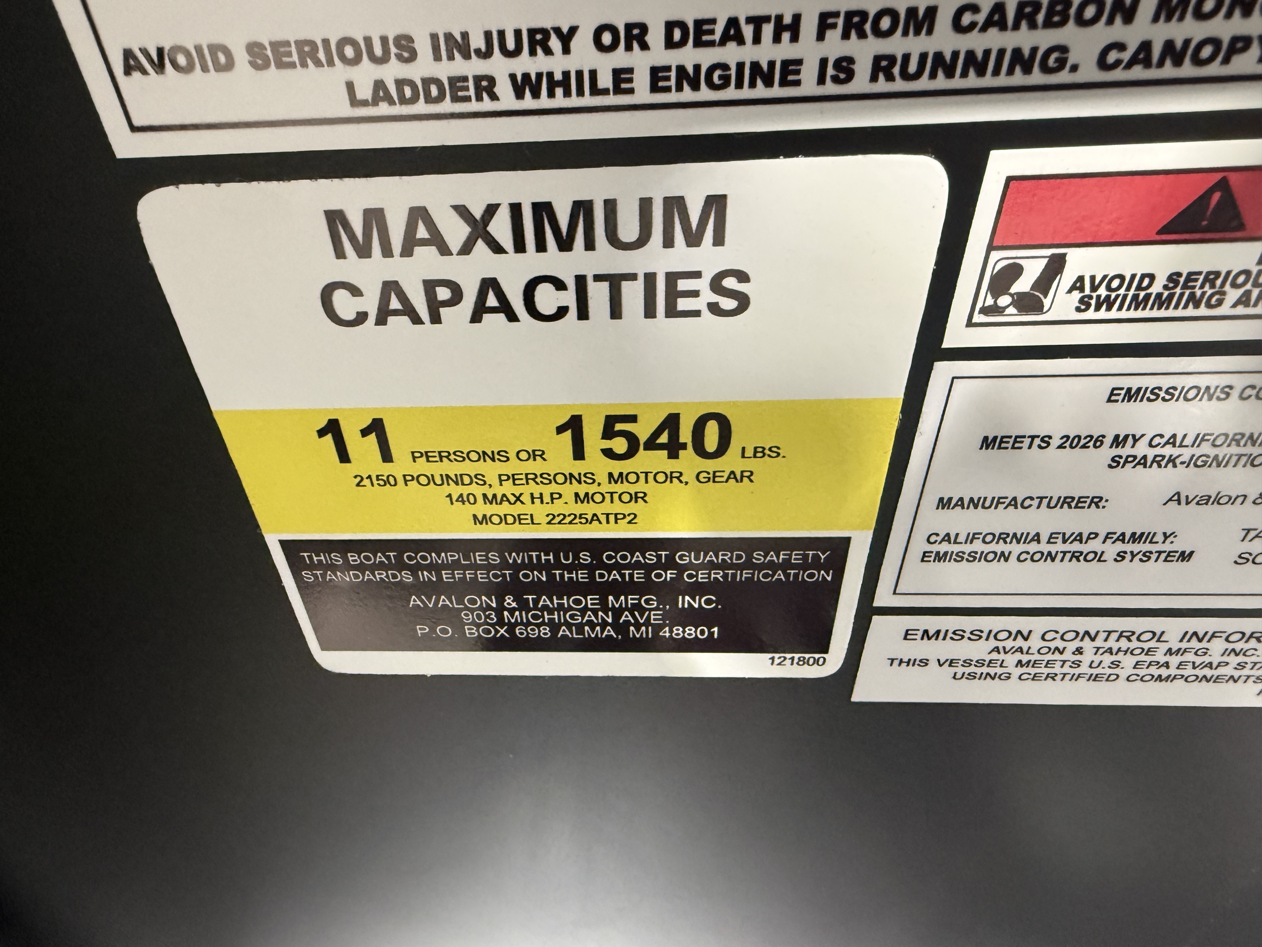 2026 Tahoe Pontoons Sport 23E80 Fish & Cruise Pontoon