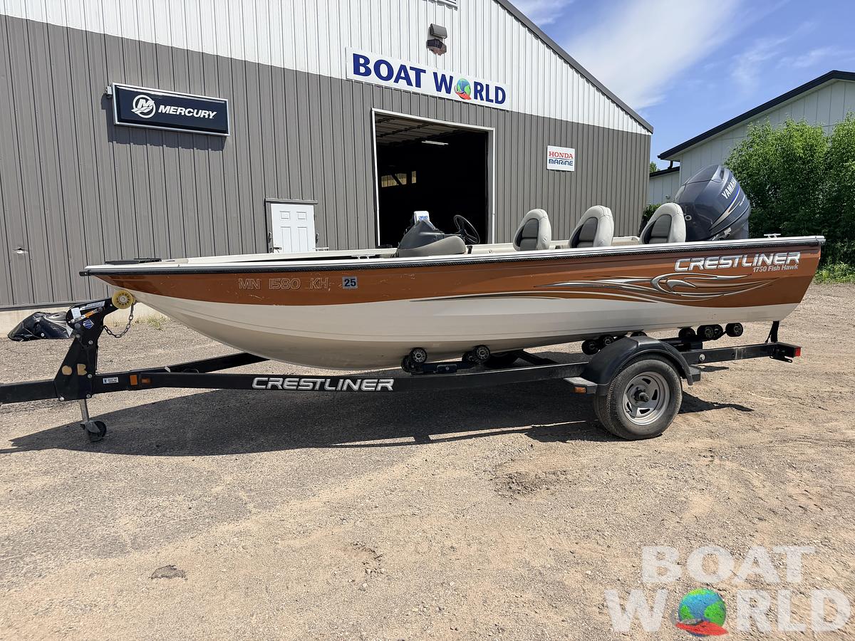 Used 2008 Crestliner 1750 Fish Hawk & 90HP Yamaha 4Stroke - $12,995