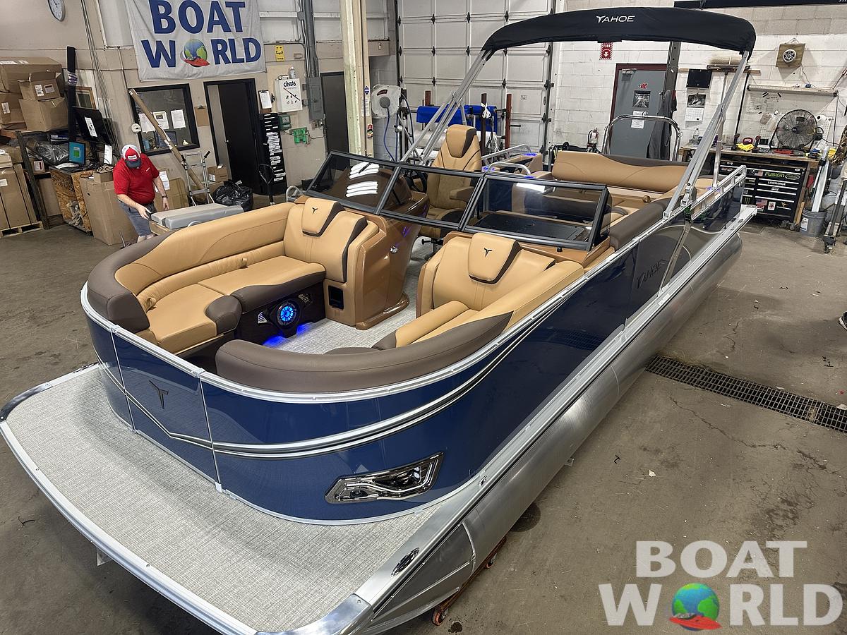2025 Tahoe Pontoons LTZ 2385 Swingback (VRB) Windshield Tritoon & Honda 4-Stroke EFI