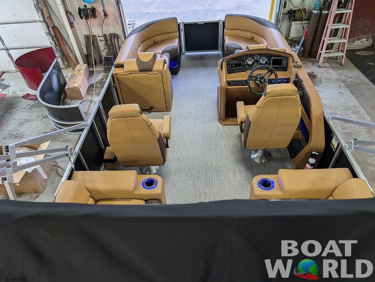 2025 Tahoe Pontoons LTZ 2385 Quad Lounge Shift Flip Tritoon & Honda 4-Stroke EFI