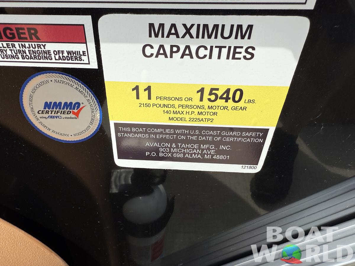 2025 Tahoe Pontoons LTZ 2385 Swingback (VRB) & Honda 4-Stroke EFI