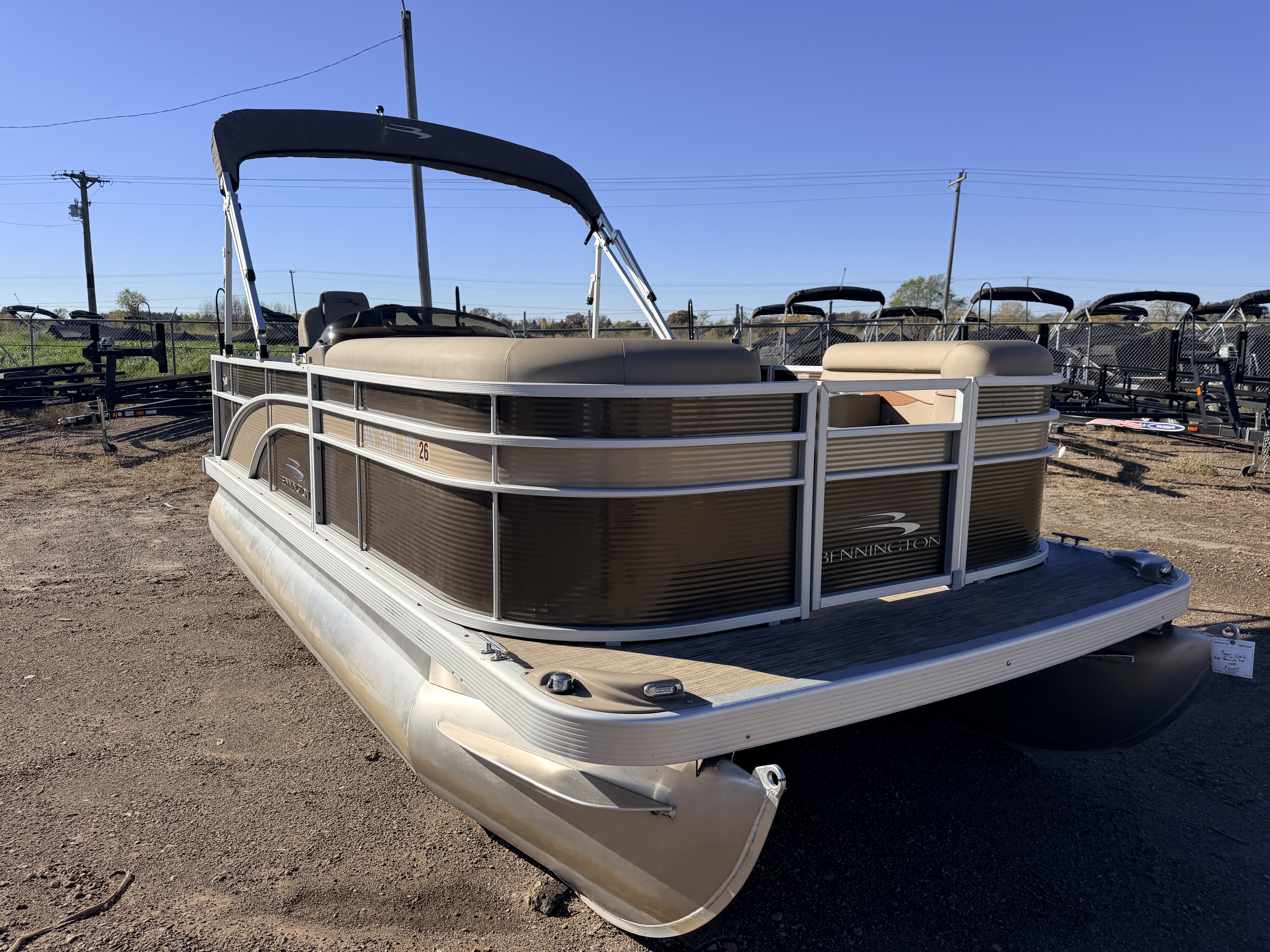 Used 2021 Bennington 188 SL & 50HP Yamaha 4Stroke -$24,995