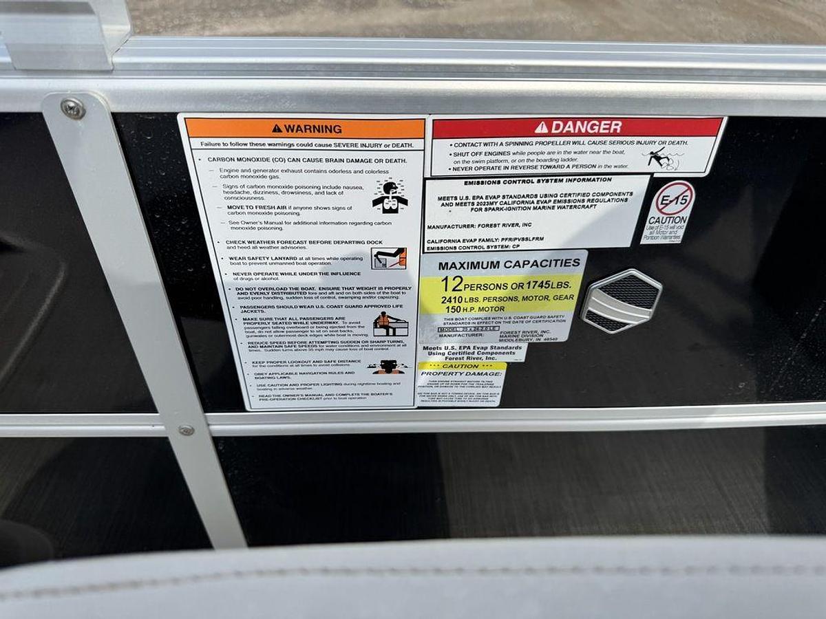 Used 2023 South Bay 224RS LE Pontoon & 140HP Suzuki 4-Stroke EFI