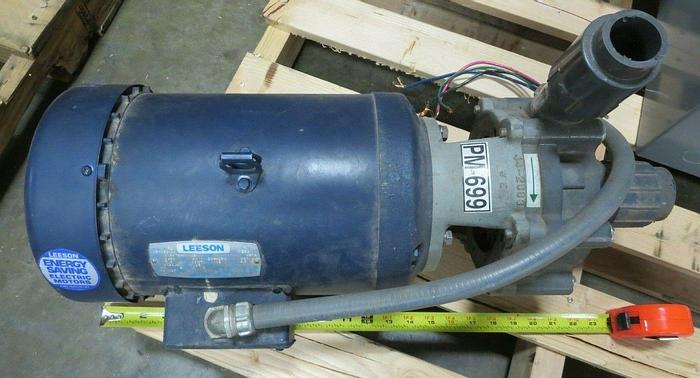 Used Serfilco With Leeson Electric, H2X1-1/2CE5V(M2)-H1.0 & 131092.00,Pump With Motor