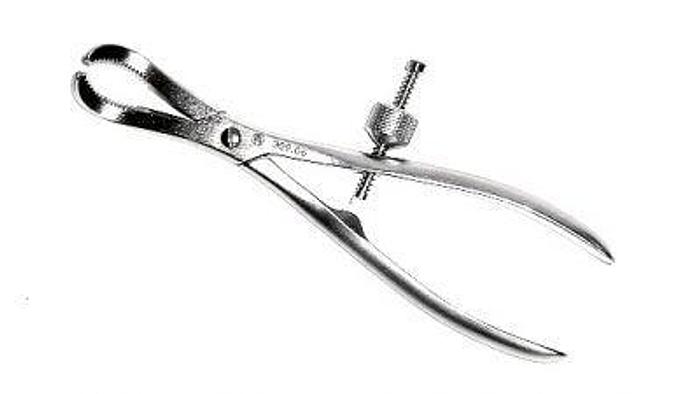 Used Forceps Bone Holding Reduction Serrated Speed Lock 240mm (9-1/2in)