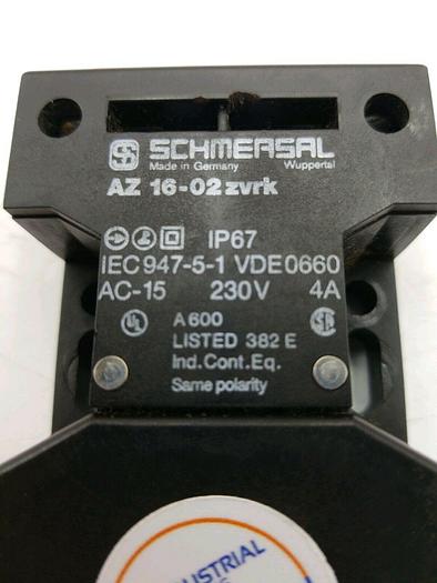 Used Schmersal AZ-16-02ZVRK Safety Interlock Switch