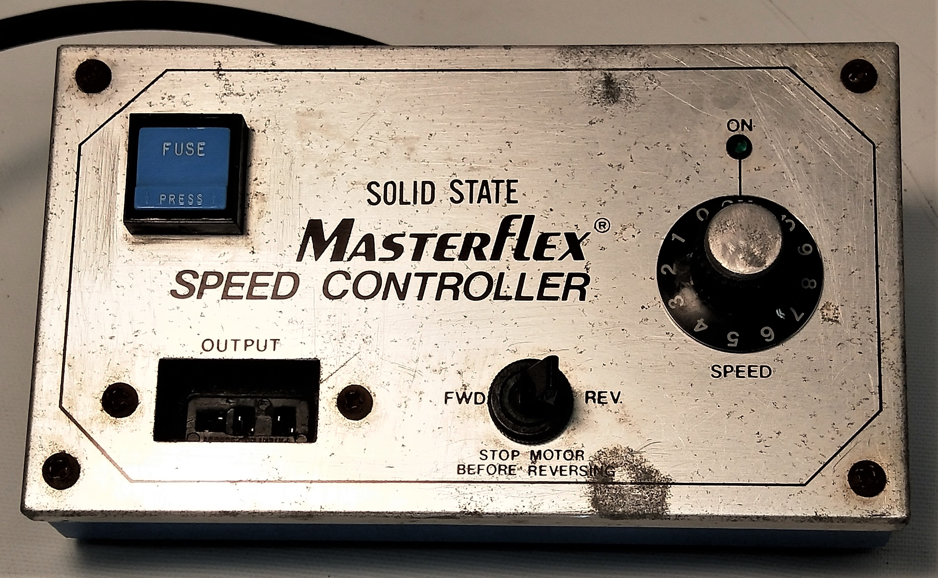 Used Cole-Parmer Masterflex 7553-20 Pump Drive with Masterflex Solid State Speed Controller (6-600rpm)