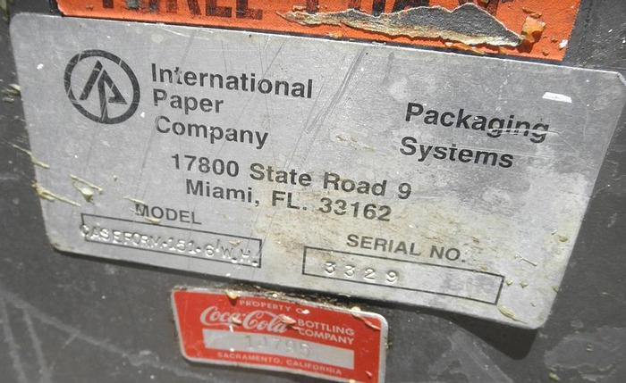 Used Caser, Former, International Paper, Mdl CF-151-6, Glue, #C741821