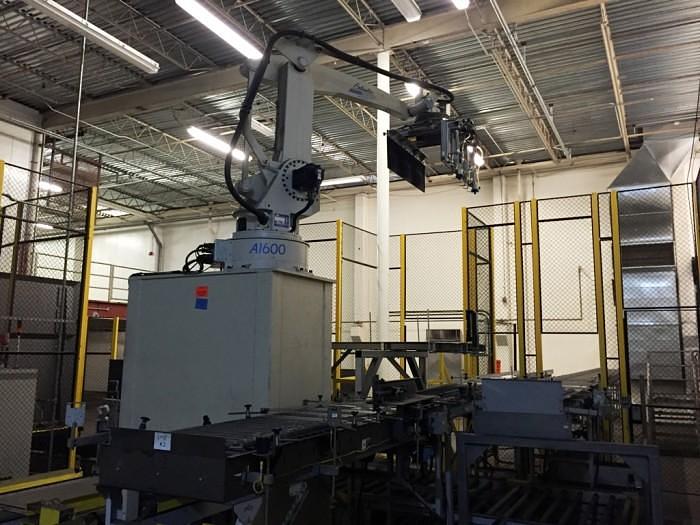 Used Palletizer, Columbia Okura, Mdl A1600, Robotic, 4 Axes #A740604