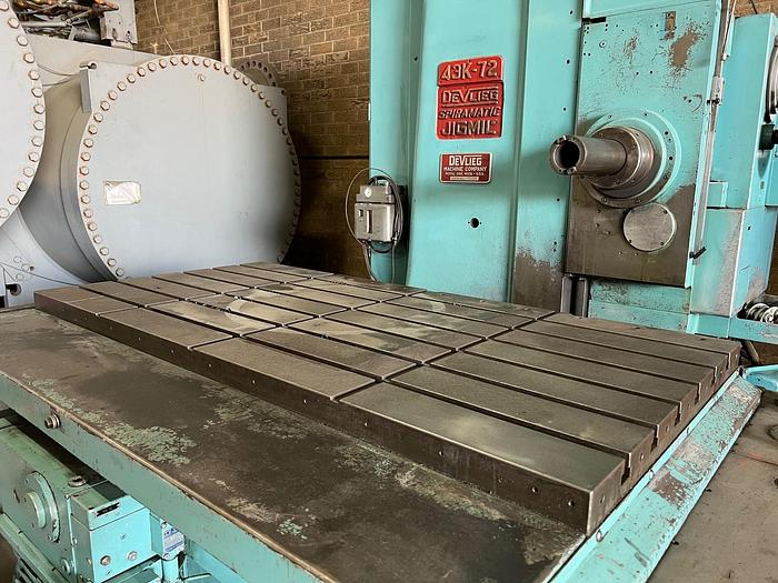 Used Devlieg 43K-72 Spiramatic 4" Horizontal Jig Mill