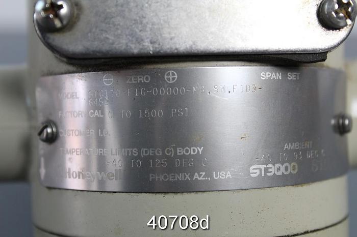 Used Honeywell Series 900 Pressure Transmitter, Model STG170-F1G-0000-MB.SM.F1D3-645G #40708