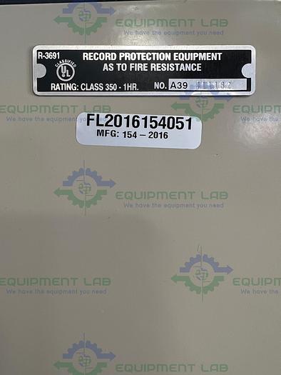 Used FireKing CF7236-DPA 72" High Two Door, 4 Shelf Fire Resistant Storage Cabinet