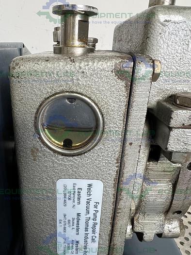 Used Welch  ChemStar 1400N Rotary Vane Oil Belt Vacuum Pump w/ Westinghouse AC Motor