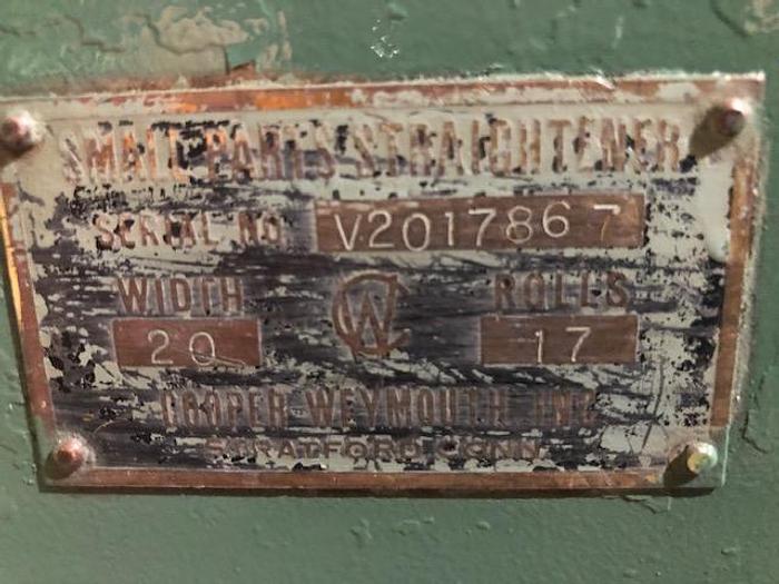 Used 20" x .109" COOPER WEYMOUTH, MOTORIZED PARTS STRAIGHTENER