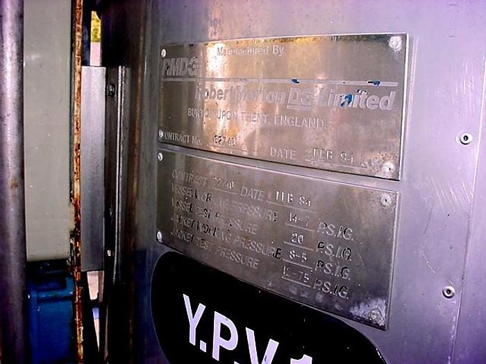 Used 550 GALLON CONE BOTTOM BREWERY TANK - S/S - JACKETED