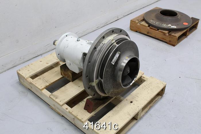 Used Sulzer GLP-15 Pump Power End, Titanium 5-Vane Impeller, 15 1/8" Impeller #41641