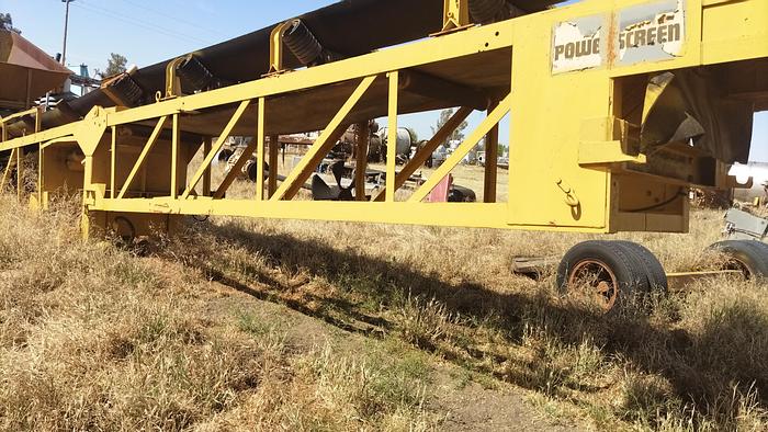 Used Conveyor, Belt, 24" x 35', Stacker, Powerscreen Mfg #S734166