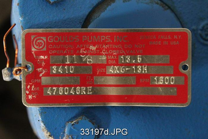 Used Goulds 3410 4x6x13H Rotating Assembly #33197