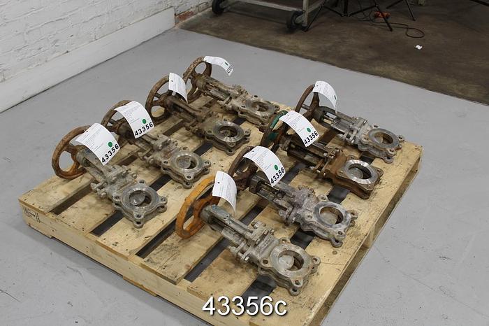 Used 3" Hand Operated Knife Gate Valve #43356