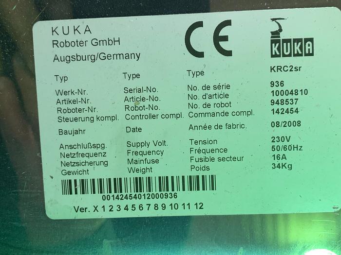 Used KUKA KR 5 SIXX R650 6 AXIS CNC ROBOT