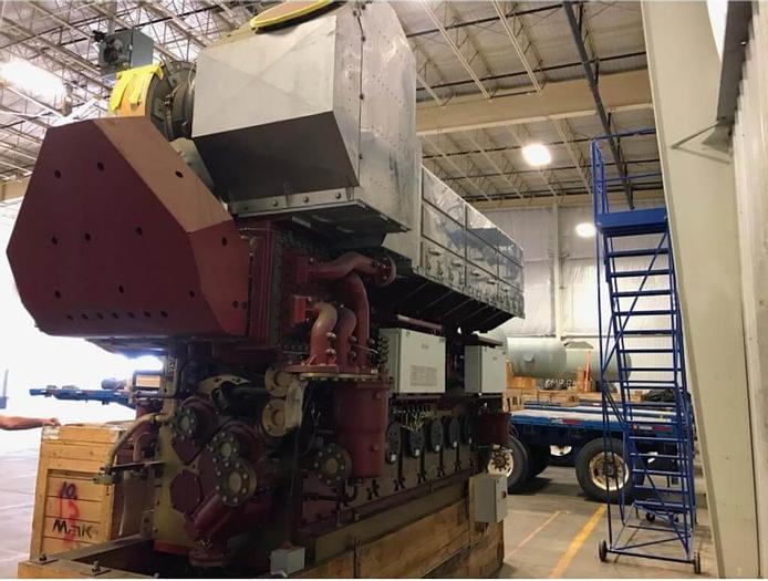 Mak 6M25C marine propulsion engine unused with spares and certificates.