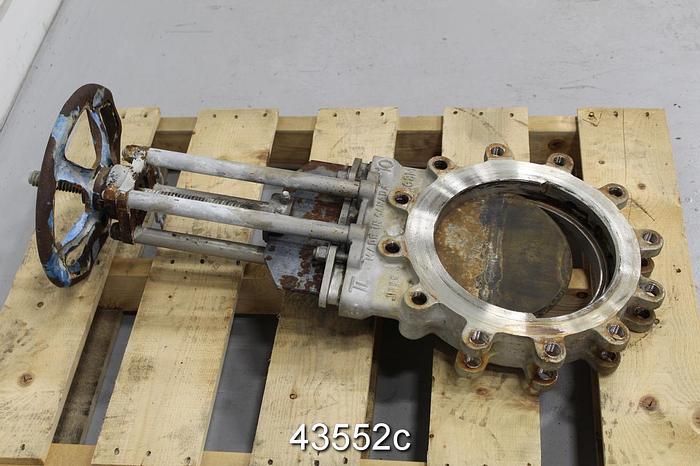 Used True Line 10" Hand Operated Knife Gate Valve #43552