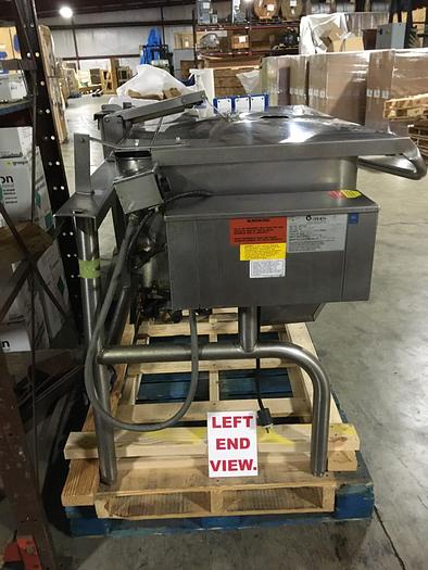 Used GROEN #HFP/2E, 40 GAL. NAT. GAS BRAISING PAN AUTO-TILTING SKILLET, (STOCK #794).