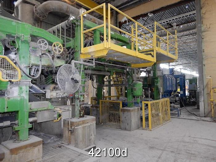 Used 1.2 Meter Wet Lap Machine With Outfeed Conveyor for Bales #42100