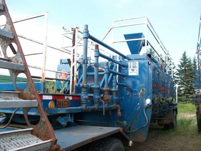 Used 17.5 m3 (110 BBL) Single Axle 5th Wheel Mud Tank Trailer