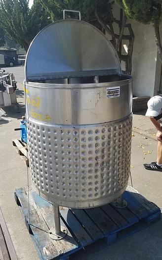 Used Tank, 175 Gallon, S/st, Jkt, Agit, JV Northwest #S743285