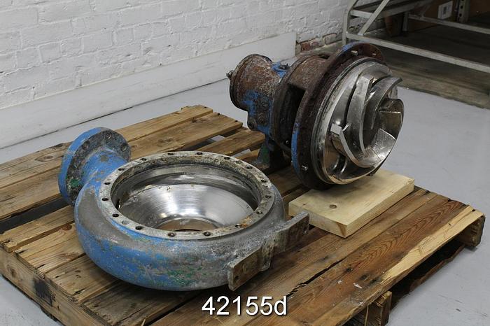 Used Goulds 3196 4x6x13 Pump, Stainless Steel Casing #42155