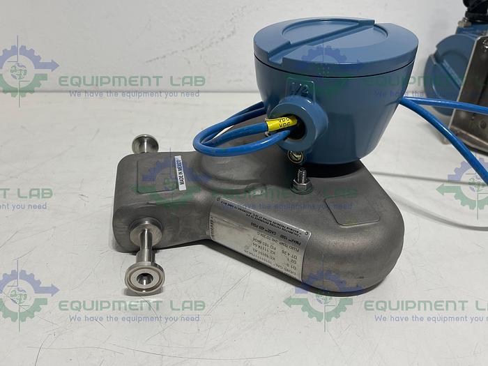 Used Micro Motion  CMF010 Mass Flow Sensor 1/2" Sanitary Fitting w/ 1700R12 Transmitter