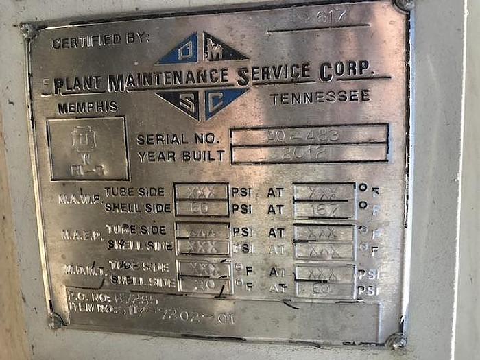 Refurbished 5,000 GALLON VERTICAL TANK - 316L S/S - 60 PSI