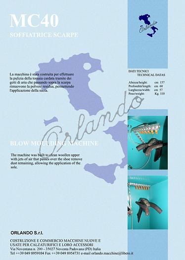 MC40 SOFFIATRICE SCARPE / BLOW MOULDING MACHINE