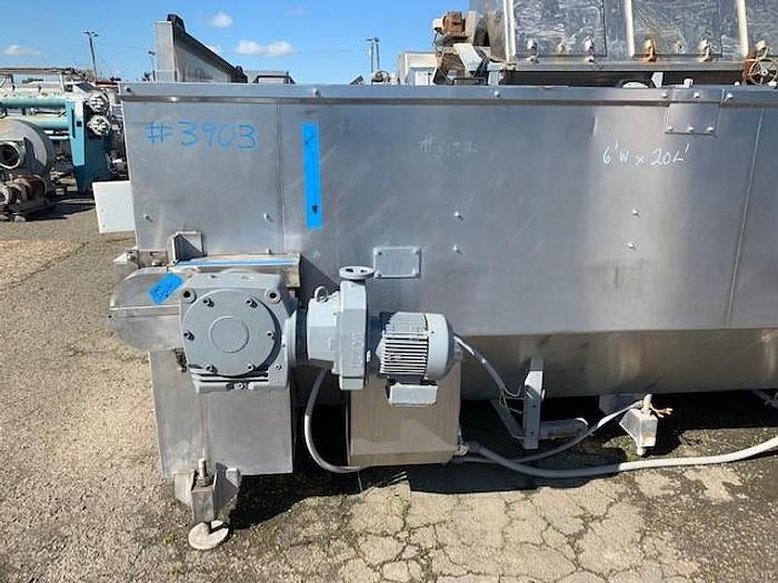 Used Unipak 6’ Wide x 20’ Long Pasteurizer/Cooling Tunnel Model620LH