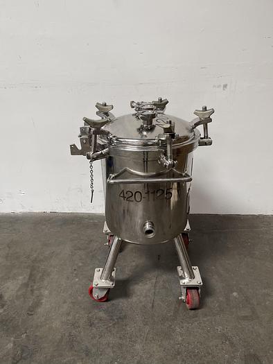 Used Precision 13 Gallon 316L Stainless Steel Jacketed Reactor 50 PSI