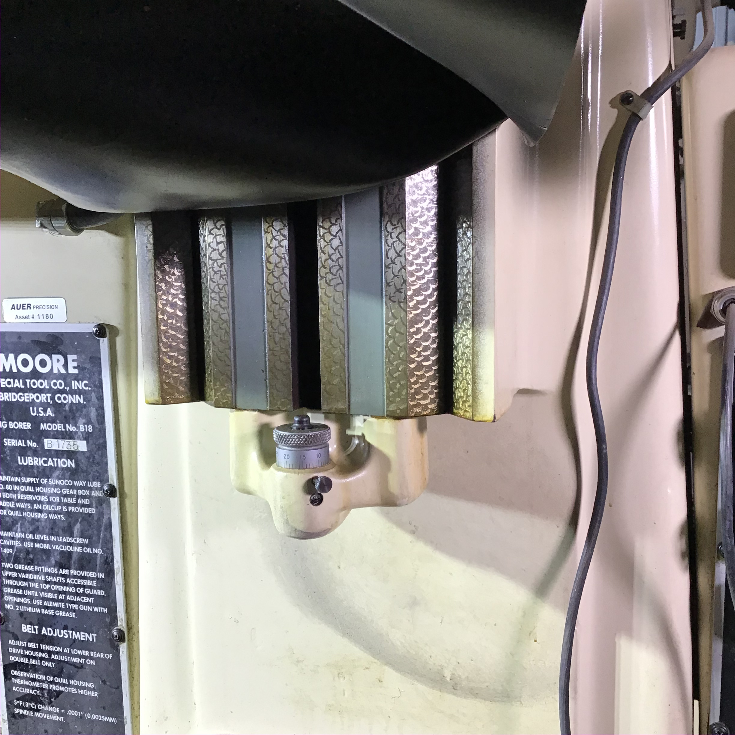 Used Moore Mdl. B18 Jig Borer, MINT CONDITION