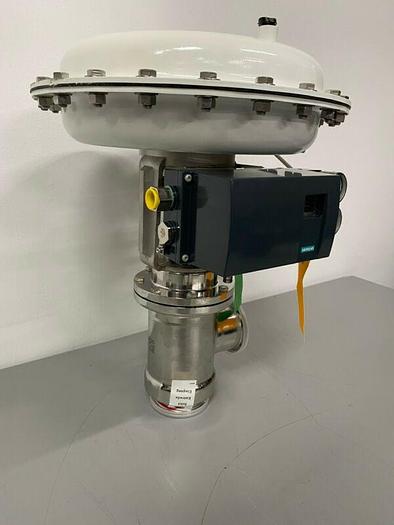 Used Steriflow 978SP 3" Sanitary Control Valve w/ Siemens PS2 HART Positioner