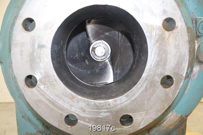 Used Goulds 3175 Pump, 4X6X18, 2/4-Vane Impeller, 17.5" Impeller Diameter, Ss Casing, Ss Impeller, Ss Stuffing Box, Ss Suction Side Plate, Packing #19817