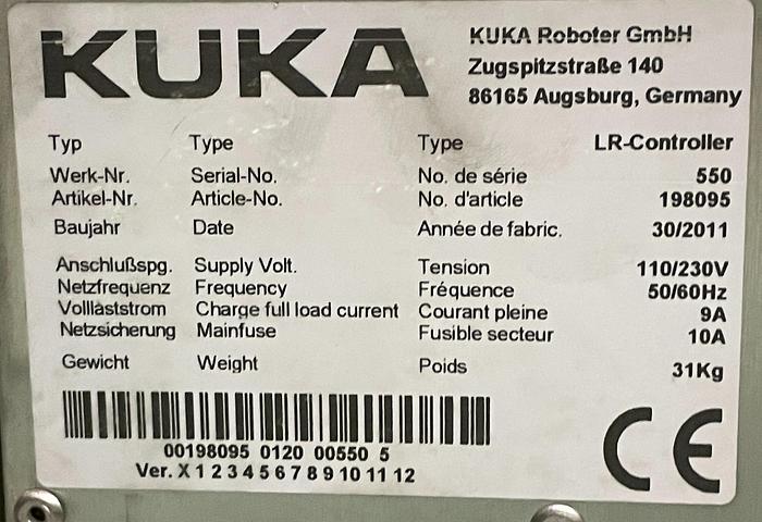 Used KUKA LBR IV 6 AXIS COLLABORATIVE ROBOT WITH LR-CONTROLLER 