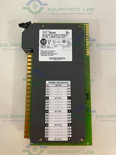 Allen Bradley  1771-OQ16 Ser. C Isolated DC Output Module 24VDC 2 Amps Pilot Duty